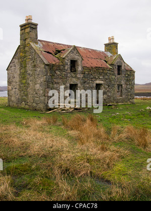 Abandonné Croft House, Isle Of Lewis, Scotland Banque D'Images