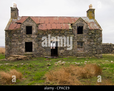 Abandonné Croft House, Isle Of Lewis, Scotland Banque D'Images