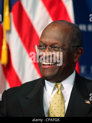 Candidat à l'élection présidentielle Herman Cain parlant au National Press Club, à Washington, DC Le 31 octobre 2011.
