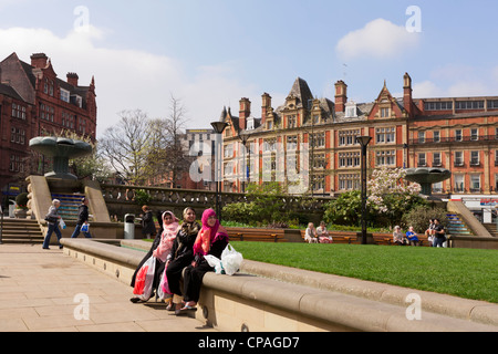 Peace Gardens Sheffield South Yorkshire Banque D'Images