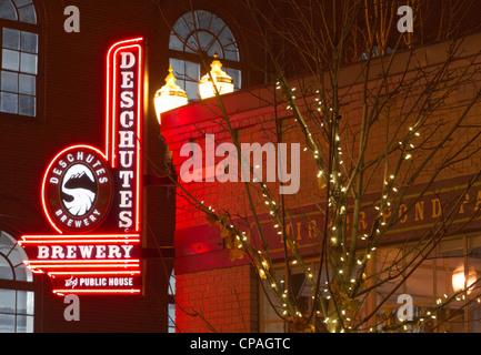 Brasserie Deschutes, Portland, Oregon Banque D'Images