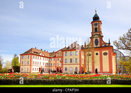 Château de Mainau, l'île aux fleurs, le lac de Constance, Baden-Wurttemberg, Allemagne Banque D'Images