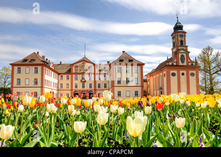 Château de Mainau, l'île aux fleurs, le lac de Constance, Baden-Wurttemberg, Allemagne Banque D'Images