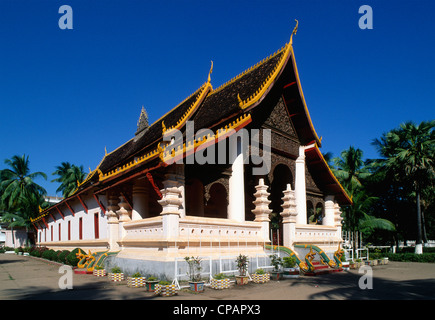 Le Laos, Vientiane, Wat Ong Teu Mahawihan, temple bouddhiste Banque D'Images