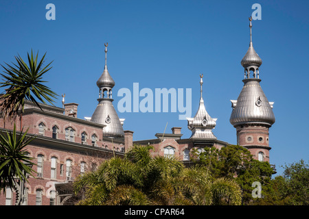 Minaret tourelles, Université de Tampa, Tampa, FL, USA Banque D'Images