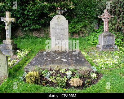 Tombe d'Edward Elgar et son épouse, UK Banque D'Images