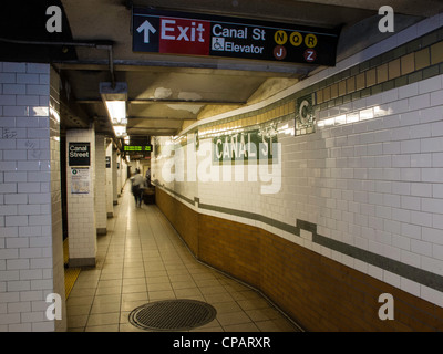 Station de métro Canal Street, NYC Banque D'Images