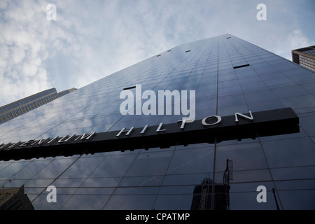 Millenium Hilton Hotel, en face du World Trade Centre, Ground Zero à Manhattan, New York City Banque D'Images