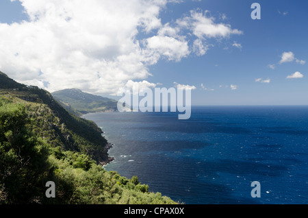 Côte entre Deya et Soller, Majorque, Espagne Banque D'Images