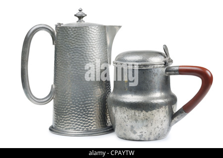 Pot en étain - John Gollop Banque D'Images