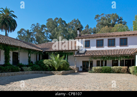 Hacienda coloniale ancienne Marchihue vallée de Colchagua Chili Banque D'Images