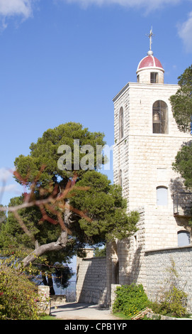 Le Mont Thabor - monastère grec-orthodoxe, Elias, nommé d'après le prophète Élie, Israël le mont Thabor (Transfiguration) Banque D'Images