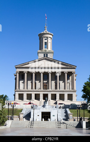 Tennessee State Capitol situé dans la ville de Nashville, Tennessee, USA. Banque D'Images