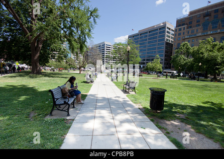 Farragut Square, Washington DC Banque D'Images