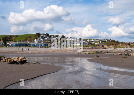 Situé à Criccieth dans Eifionydd sur la rive de la Baie de Cardigan la péninsule Llŷn, au Pays de Galles Banque D'Images