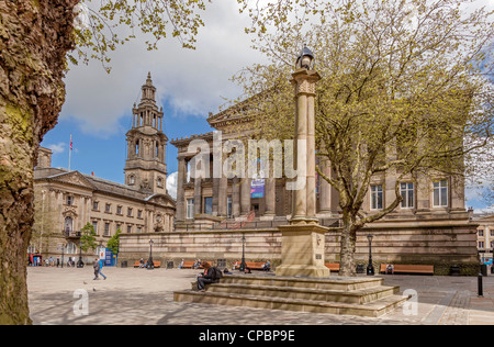 La Galerie d'Art Harris et Museum de Market Place Preston Banque D'Images