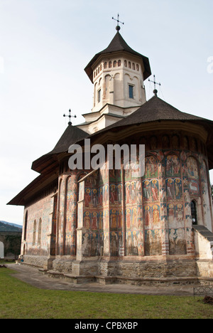 Le monastère de Sucevita, patrimoine mondial de l'UNESCO, la Bucovine, Roumanie Banque D'Images