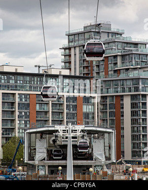 Londres Emirates Air Line cable car Banque D'Images