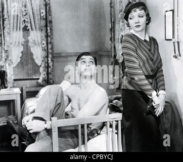 L'ESPACE D'UNE NUIT 1934 Columbia film avec Clark Gable et Claudette Colbert Banque D'Images