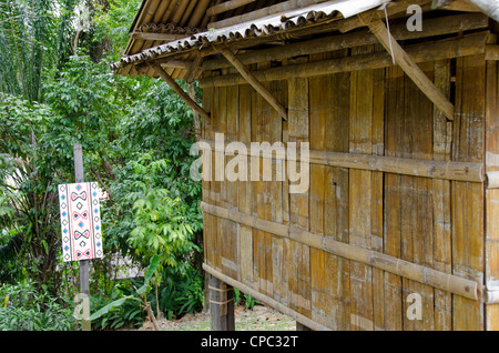 La malaisie, Bornéo, Sabah, Kota Kinabalu. patrimoine cultural village à sabah museum (musée de l'état). Banque D'Images