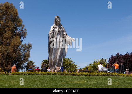 Acier inoxydable statue de la Vierge Marie Banque D'Images