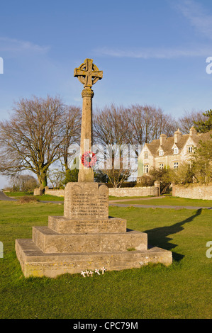 War Memorial de Amberley, Stroud, Gloucestershire, Cotswolds, Royaume-Uni Banque D'Images