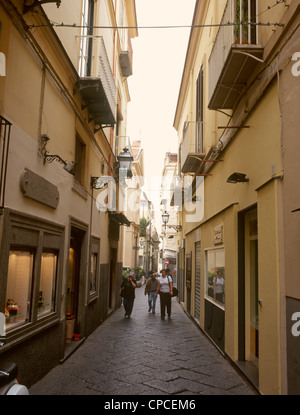 Italie Campanie Sorrento ruelles dans le centre-ville Banque D'Images