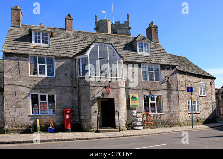 Le bureau de poste de Corfe Castle Dorset Village Banque D'Images