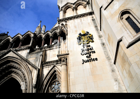 La Royal Courts of Justice, The Strand Londres Banque D'Images