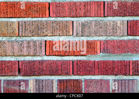 Mur de briques rouges Banque D'Images