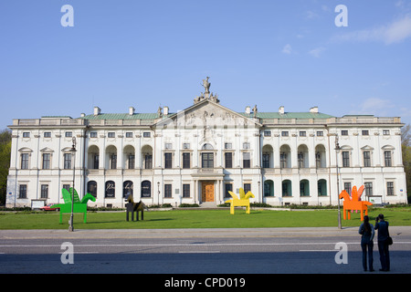 Krasinski Palace (Palais de la Communauté) l'architecture baroque de Varsovie, Pologne. Banque D'Images