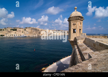 Fort Saint Michael, Senglea, Grand Port, La Valette, Malte, Méditerranée, Europe Banque D'Images