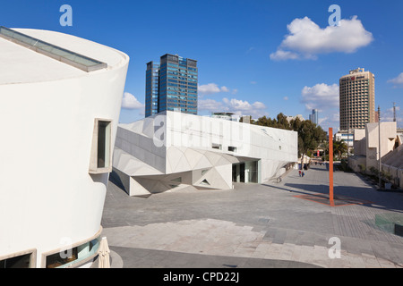 Extérieur de la nouvelle Herta et Paul Amir construction du Musée d'art de Tel Aviv, Tel Aviv, Israël, Moyen Orient Banque D'Images