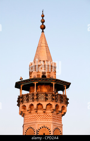 Minaret, Tunis, Tunisie, Afrique du Nord, Afrique Banque D'Images