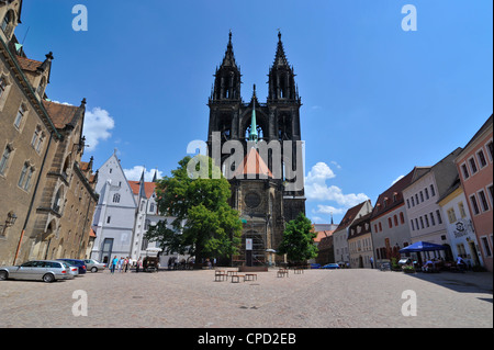 L'église, Albrechtsburg Meissen, Saxe, Allemagne, Europe Banque D'Images