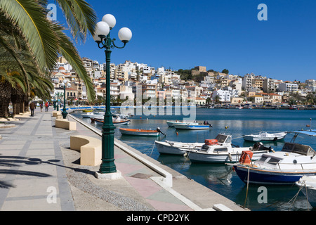 Le port, Sitia, λασίθι, Crète, îles grecques, Grèce, Europe Banque D'Images