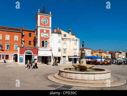 Trg Marsala Tita (place principale), Rovinj, Istrie, Croatie, Europe Banque D'Images