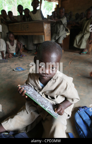 L'école primaire en Afrique, Hevie, Bénin, Afrique de l'Ouest, l'Afrique Banque D'Images