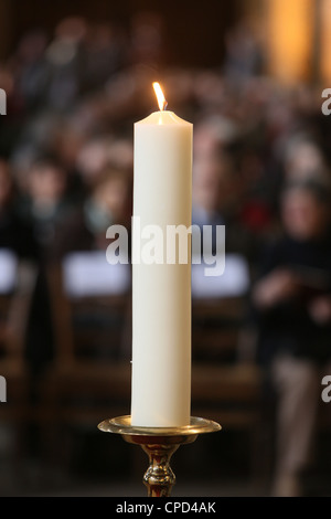 Messe en l'église Saint-Eustache, Paris, France, Europe Banque D'Images