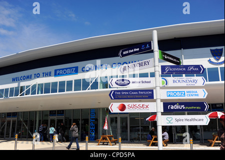 Le terrain du comté de Probiz à Hove Brighton Sussex Royaume-Uni abrite le Sussex County Cricket Club 2012 Banque D'Images