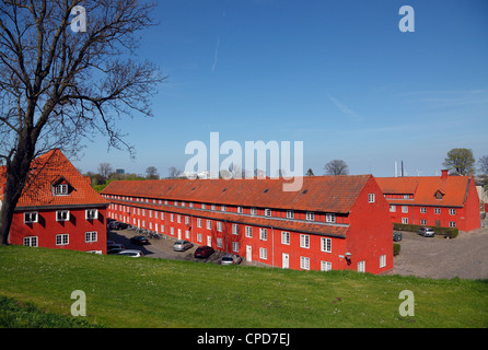 Partie de la citadelle Kastellet à Copenhague vu depuis les remparts. Banque D'Images