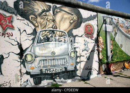 East Side Gallery, Musée du Mur de Berlin, Berlin, Germany, Europe Banque D'Images