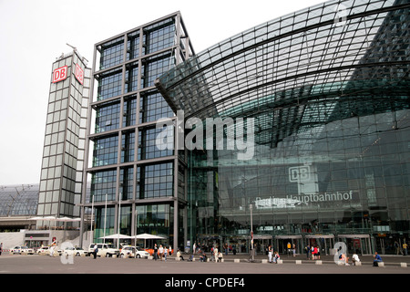 Hauptbahnhof, la gare centrale, Berlin, Allemagne Banque D'Images