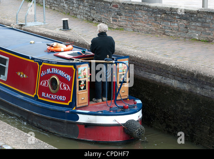 15-04 dans lock à Stratford-upon-Avon, Royaume-Uni Banque D'Images