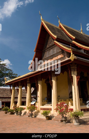 Wat Si Saket, Vientiane, Laos, Indochine, Asie du Sud-Est, l'Asie Banque D'Images