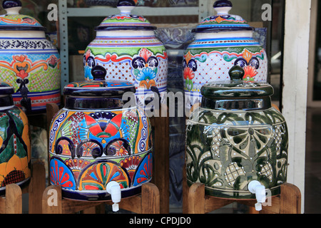 Talavera poterie, Puebla, centre historique, l'État de Puebla, au Mexique, en Amérique du Nord Banque D'Images