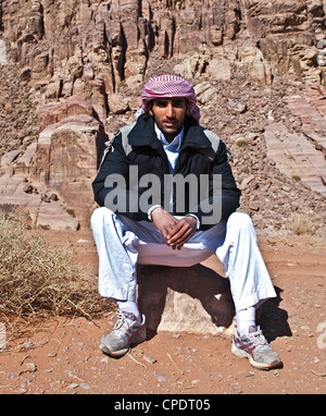 Bédouins Howeitat Mohamed Wadi Rum Jordanie Banque D'Images