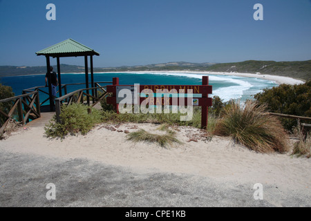 Bibbulmun track signe sur Côte Sud Banque D'Images