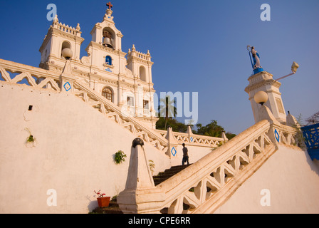 Église Notre Dame de l'Immaculée Conception, UNESCO World Heritage Site, Panjim, Goa, Inde, Asie Banque D'Images