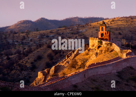 Fort Amber, Jaipur, Rajasthan, Inde, Asie Banque D'Images